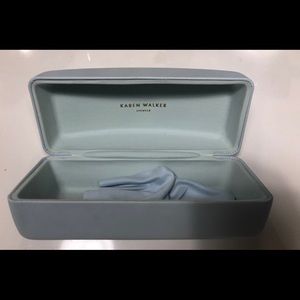 Karen Walker sunglasses case and wipe